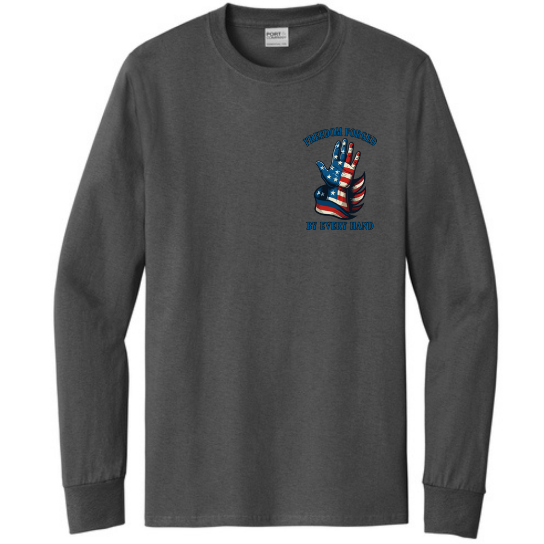 Freedom Forged Left Chest Long Sleeve Tee