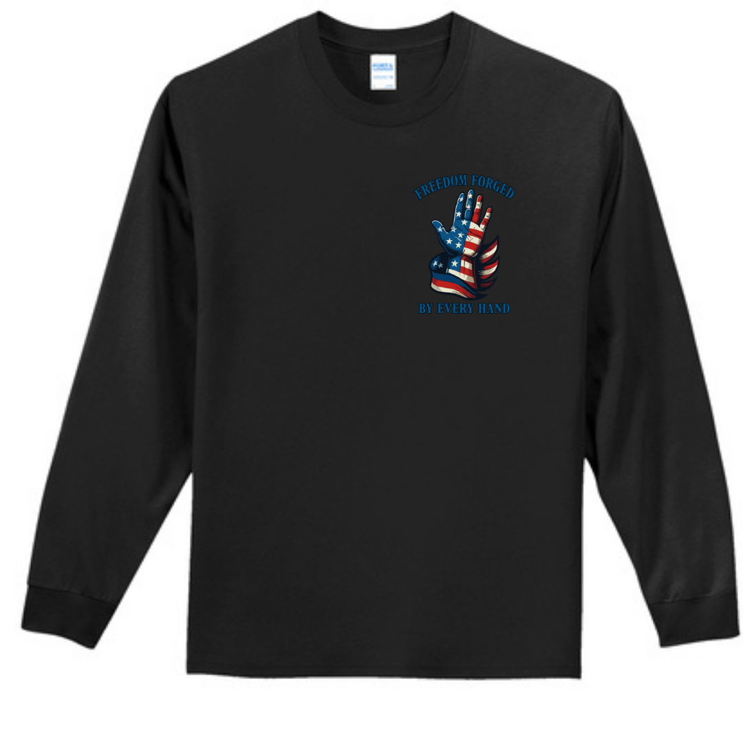 Freedom Forged Left Chest Long Sleeve Tee