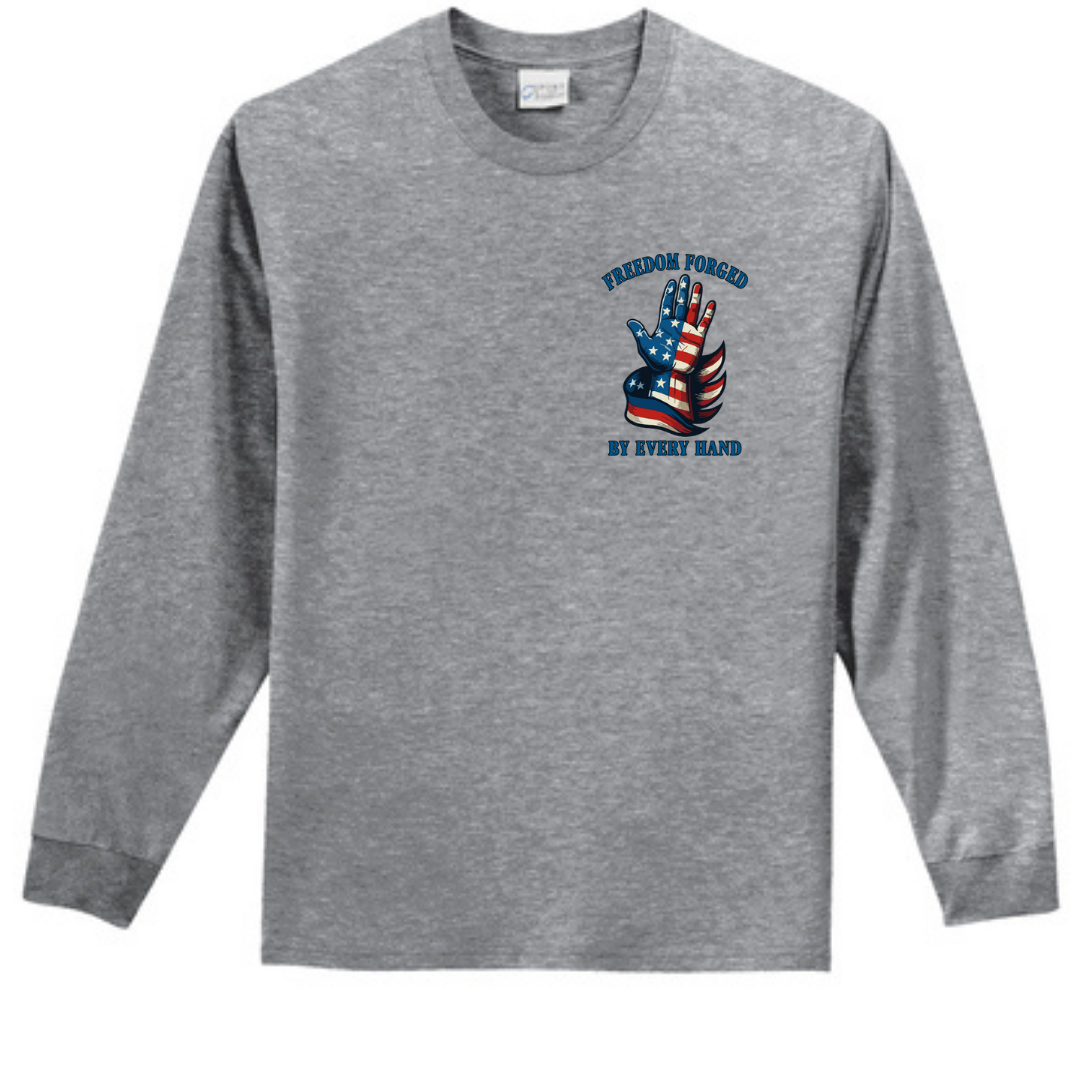 Freedom Forged Left Chest Long Sleeve Tee