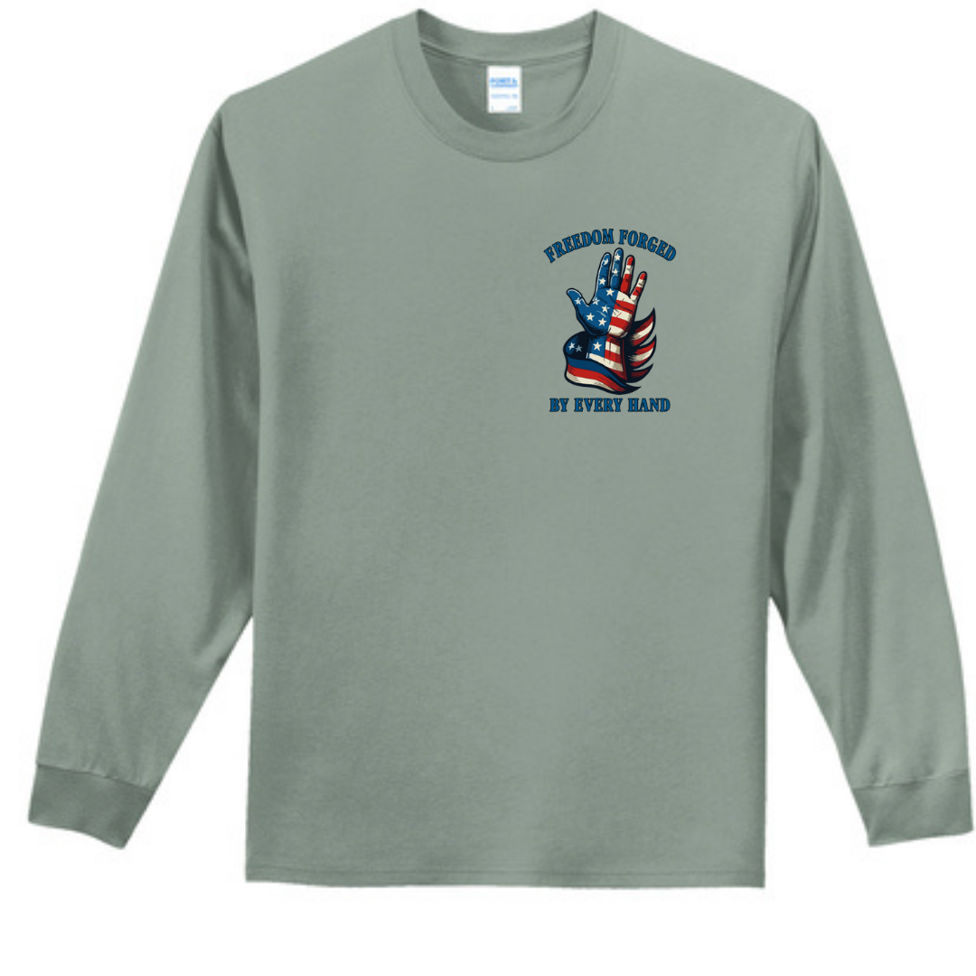 Freedom Forged Left Chest Long Sleeve Tee