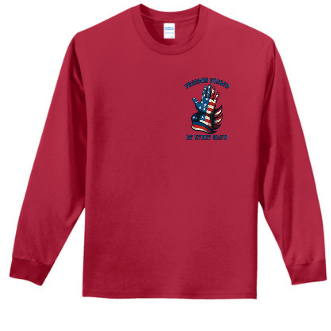 Freedom Forged Left Chest Long Sleeve Tee