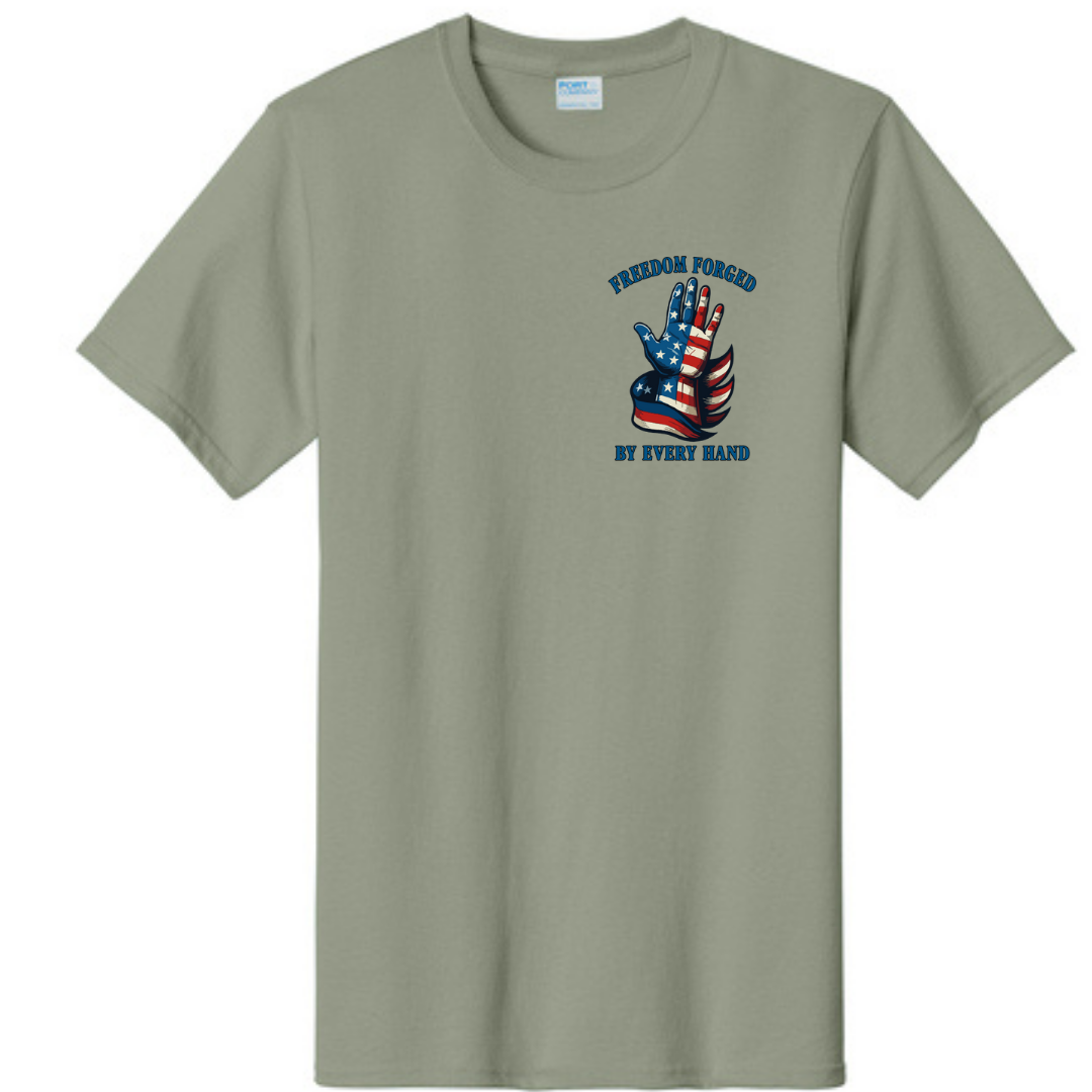 Freedom Forged Left Chest Short Sleeve Tee