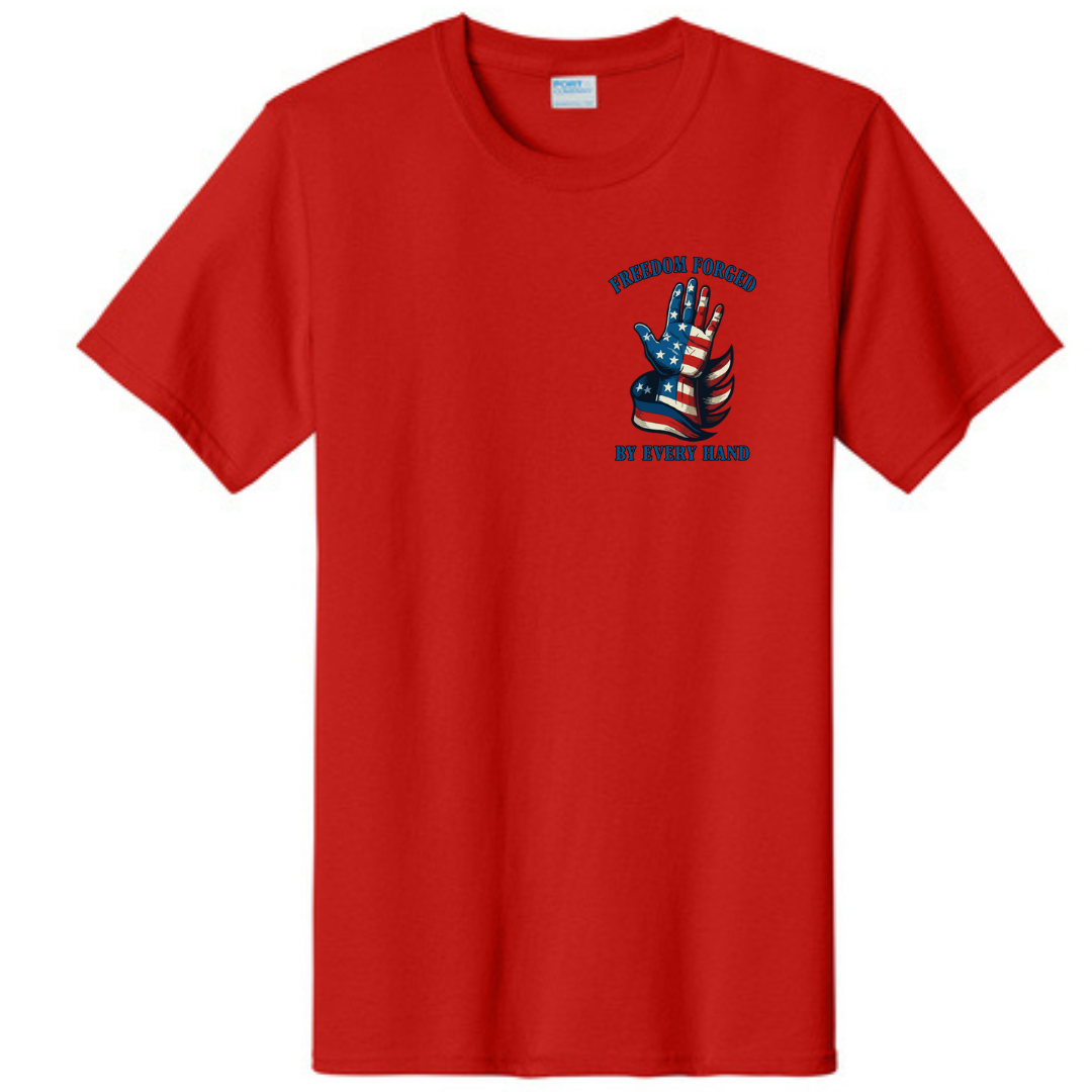 Freedom Forged Left Chest Short Sleeve Tee